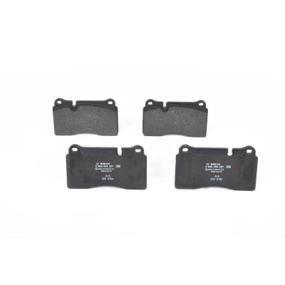 Image of 8J0698151G, 8J0698151H, 8J0698151K, 8J0698151M Brake pad set BOSCH 0 986 494 207 Low Metallic with anti squeak plate AUDI: TT Coupe, A3 Sportback