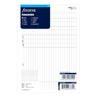 Image of Filofax A5 Finances
