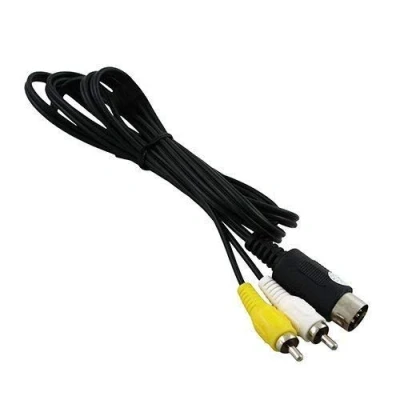 Image of OSTENT AV RCA Audio Video TV Adapter Cable Compatible for Sega Genesis 1 Mega Drive Master System
