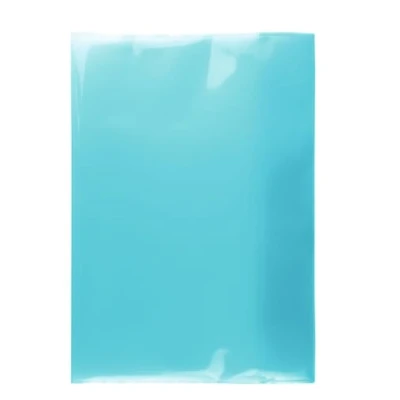 Image of HERMA 19603 Notebook Covers A4 Transparent Turquoise Pack of 10 Made Durable, Wipe Clean and Extra Thick Polypropylene Film, Cover Set for School Notebooks,