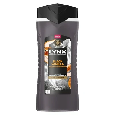 Image of Lynx Black Vanilla Body Wash for men 400 ml