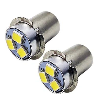 Image of Ruiandsion 2pcs P13.5S LED Bulb 18V White 2835 3SMD Chips Upgrade for Flashlights Torch Lights,Non Polarity