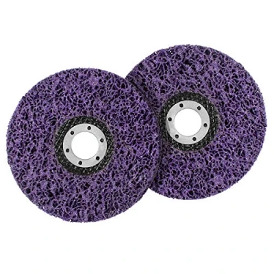 Image of 2 PCS Poly Strip Disc Wheel 125mm Polishing Discs Effective Paint Rust Remover Clean Tool Abrasive For Angle Grinder (Purple)