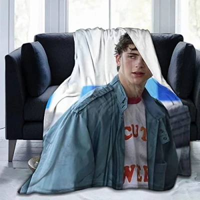 Image of Timothee Chalamet Fleece Blanket Throw Lightweight Super Soft Cozy Luxury Bed Microfiber