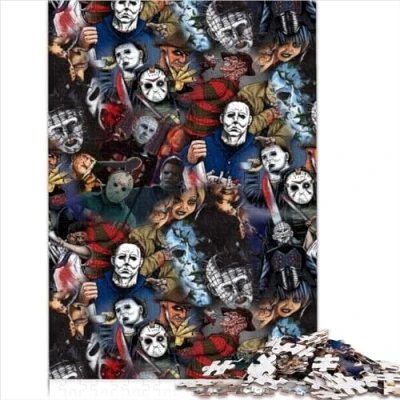 Image of Adult Puzzle Killer Mask 1000 Piece Cardboard for Adults Boys Girls Educational Game Size (26x38cm)
