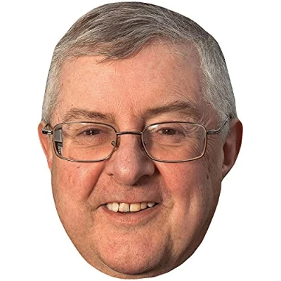 Image of Mark Drakeford (Smile) Celebrity Mask, Flat Card Face, Fancy Dress Mask