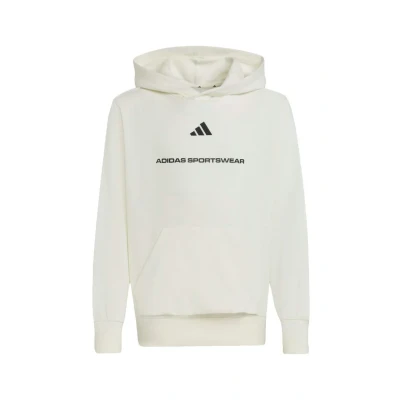 Image of adidas Sportswear Slogan Hoodie for kids, Size: 7 8y, Off white