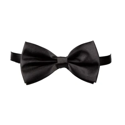 Image of Wicked Costumes Adult Satin Black Bow Tie Fancy Dress Accessory