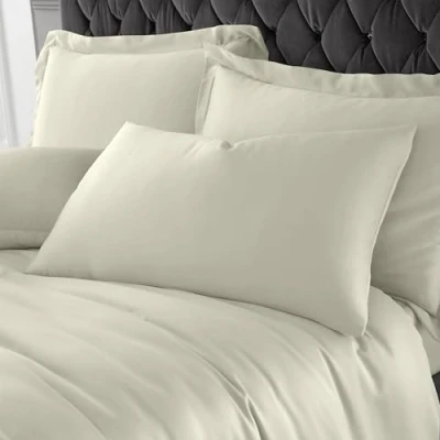 Image of Catherine Lansfield Silky Soft Satin Standard Pillowcase Pair Champagne Gold