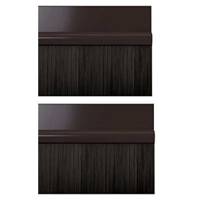 Image of STORMGUARD 02AM0031000B BDS Self Adhesive Bottom of The Door Brush Draught Seal, Brown, 1 m, Set 2 Piece