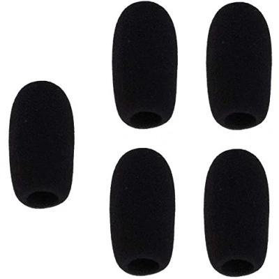 Image of Microphone Foam Covers Gooseneck Condenser Mic Windscreens 5pcs Black (62x14mm)