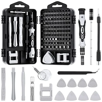 Image of Kuptone Precision Screwdriver Set, 115 in 1 Sets Bit DIY Repair Tools Kit for iPhone Laptop PC Watch Glasses and Other Electronics, Mini Set with Case