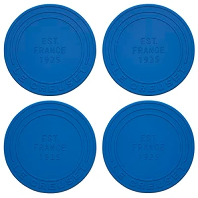 Image of Le Creuset Silicone Coasters (est. 1925), Set of 4, Marseille