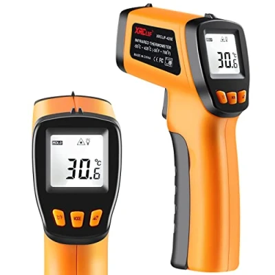 Image of Infrared Thermometer Gun for Cooking, Laser Temperature with Adjustable Emissivity, Temp Thermometer, BBQ, Pizza Oven 58℉～788℉