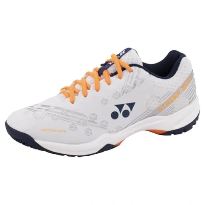 Image of YONEX Power Cushion Strider Beat Badminton Shoes White/Orange SHBSB1 (10 UK)