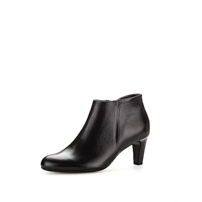 Image of Gabor Fatale 35.850.27 Black leather Heeled Boots