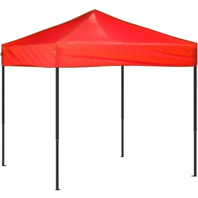 Image of vidaXL Folding Party Tent Red 2x2 m
