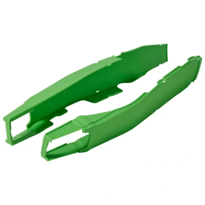 Image of Polisport Kawasaki Swingarm Protectors KXF 250 2012 2016 450 12 2015, Green Motocross4u