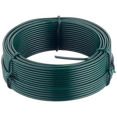 Image of Merriway BH05777 Plastic Coated Garden Wire, 2.0 mm Diameter x 20 Metre (65 Foot), Green