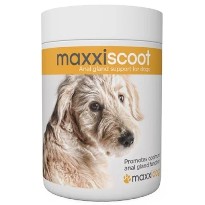 Image of maxxipaws maxxiscoot Anal Gland &amp; Digestive Health Support for Dogs Powder Supplement, 140g