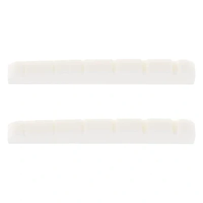 Image of EMSea Guitar Bone Nuts Compatible with Stratocaster Telecaster And Other Electric Guitars Slotted Nut 42 x3.5 x 5.3mm