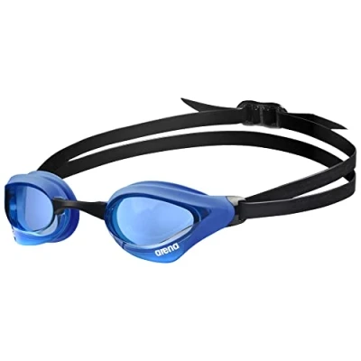 Image of arena Cobra Core Swipe Unisex Adult Racing Swimming Goggles, Pool Goggles with Curved Lenses, Anti Fog, UV Protection, 5 Interchangeable Nose Bridges