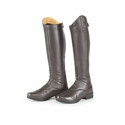 Image of Shires Moretta Gianna Adults Leather Riding Boots Brown 5 Wide
