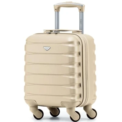 Image of Flight Knight Lightweight 4 Wheel ABS Hard Case Suitcases Cabin Carry On Hand Luggage Approved for Over 100 Airlines Including easyJet &amp; Maximum Size Vueling Wizz Air 40x30x20cm