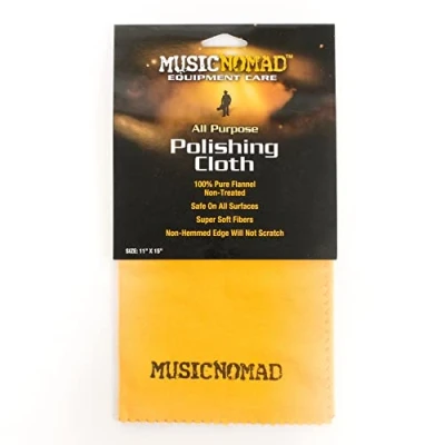 Image of MusicNomad MN200 All Purpose Non Treated Flannel Polishing Cloth 11&quot; x 15&quot;