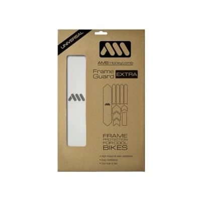 Image of All Mountain Style AMS High Impact Frame Guard Extra Protects your bike from scratches and dings, Clear/Silver