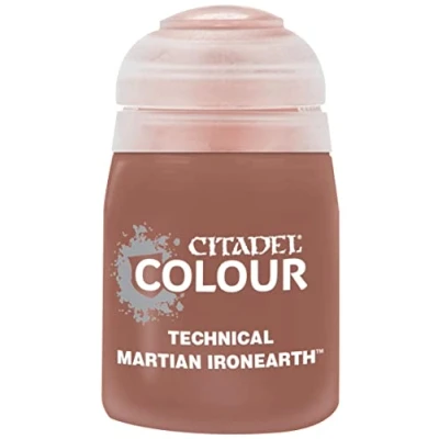 Image of Games Workshop Citadel Paint Pot Technical Texture Martian Ironearth (25 ml), Black