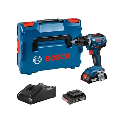 Image of Bosch Professional 06019H5271 BITURBO Cordless Drill Driver GSR 18 V 55 (2 x 2.0 Ah, GAL18 40, in L BOXX)