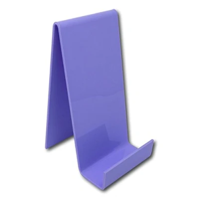 Image of EPOSGEAR Large Plastic Acrylic Perspex Book Plate Retail Display Stand Holder Perfect for Schools, Nurseries, Libraries etc (Parma Violet)