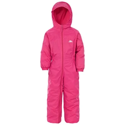 Image of Trespass Kids&#039; Waterproof Drip Drop Outdoor Rain Suit, Red (Signal red), 3/4 year