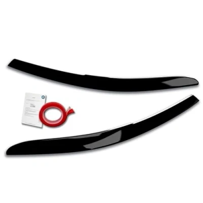 Image of Head light spoilers compatible with Volkswagen Passat 3G B8 2014 2019 &amp; (ABS Gloss Black)