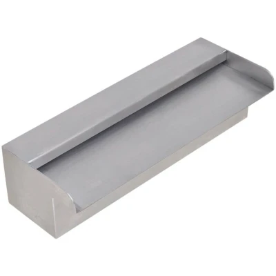 Image of vidaXL Rectangular Waterfall Pool Fountain Stainless Steel 30 cm