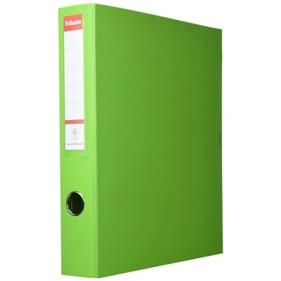 Image of Esselte 4 Ring Binder, PP, Holds up to 380 Sheets, 60 mm Spine, 82406 A4, Green