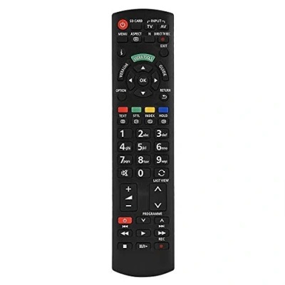 Image of Cuifati Plastic Black Replacement Smart TV Remote Control Television Controller for Panasonic N2QAYB000487 Innovative Keyboard