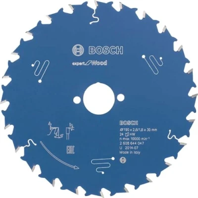 Image of Bosch 2608644047 190 mm Circular Saw Blade for Wood