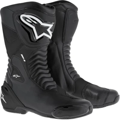 Image of Alpinestars SMX S Sport Boots Breathable Motorcycle Black Size 45
