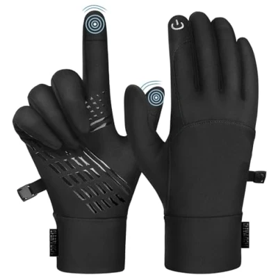 Image of Xndryan Warm Winter Gloves, Windproof Waterproof Thermal Gloves Touch Screen for Women Men Running Cycling Driving Hiking(L)