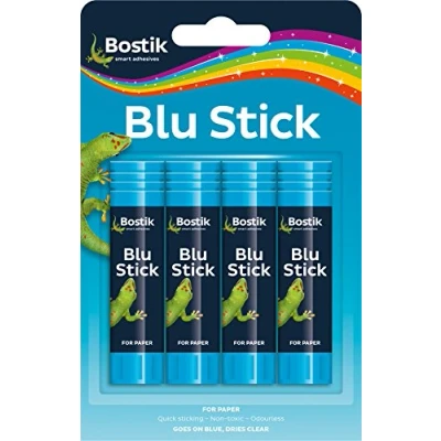 Image of 12 Packs of 4 x 8g Bostik Blu Tack Glue Sticks Adhesive 805651