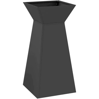 Image of vidaXL Plant Stand Black Plastic 35 x 73 cm Planters