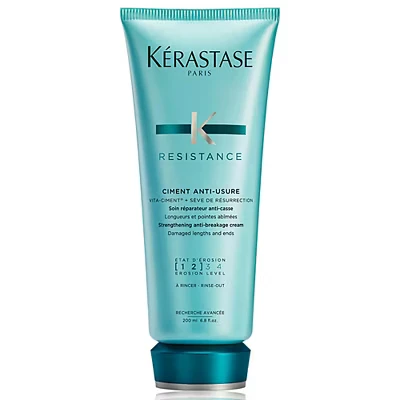 Image of Kérastase Resistance Ciment Anti Usure, Daily Strengthening Conditioner, for Damaged, Brittle Hair, with Vita Complex, 200ml