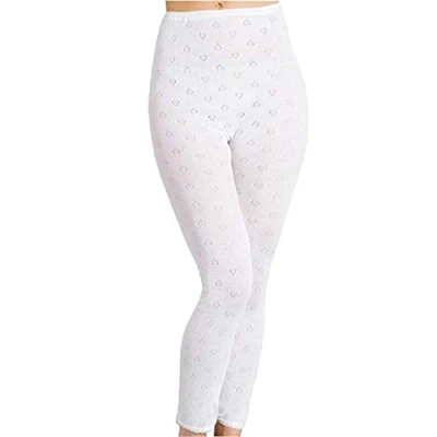 Image of &quot;GENERIC&quot; Ladies Snowdrop Thermal Underwear Cotton Soft Vest Tops &amp; pantee, Long Johns (Long John Black, Medium (WMS) (10 12) UK)