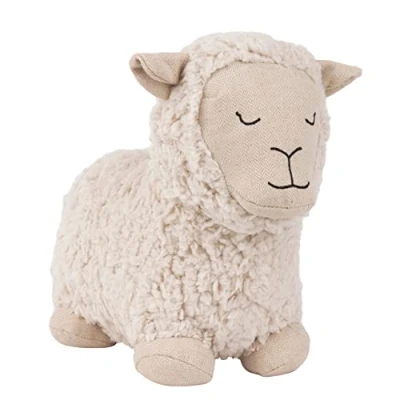 Image of Paoletti Sheep Boucle Fleece Novelty Doorstop