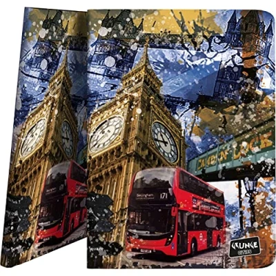 Image of Grafoplás 1332445 30 Pocket Display Book A4 Polypropylene Cover London Cities Collection
