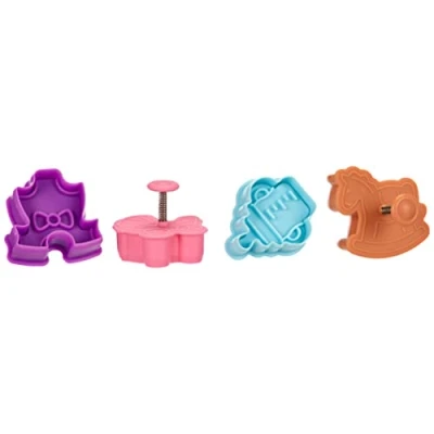 Image of Ibili Baby Goodies Cookie Cutter Set with Ejector, Multi Colour, 13 x 4 cm