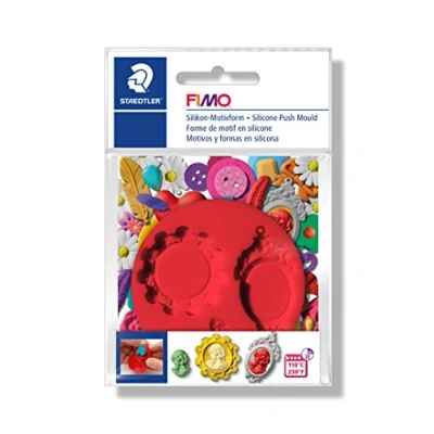 Image of Staedtler 872526 &quot;Buttons Fimo Push Mould Modeling Craft Kit