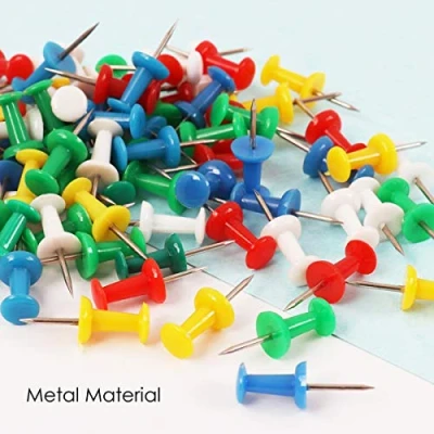 Image of Pack of 50 Assorted Coloured Push Pins